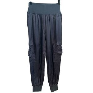 Cinq a Sept Giles Cupro Cargo Jogger Pants Size S